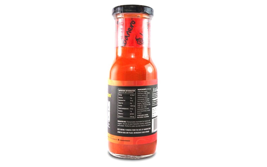 Habanero Peri Peri Sauce    Glass Bottle  200 grams